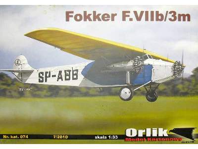 Samolot pasażerski Fokker F.VIIb/3m - zdjęcie 26