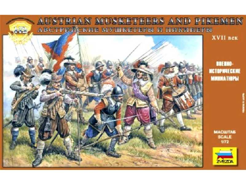 Figurki - Austriaccy muszkieterzy i pikinierzy - XVII Wiek - zdjęcie 1 Figurki - Austriaccy muszkieterzy i pikinierzy - XVII Wiek - zdjęcie 1