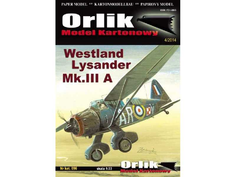Westland Lysander Mk.III A - zdjęcie 1 Westland Lysander Mk.III A - zdjęcie 1