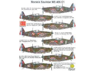 Kalkomania - Morane-Saulnier MS.406C1 - zdjęcie 2