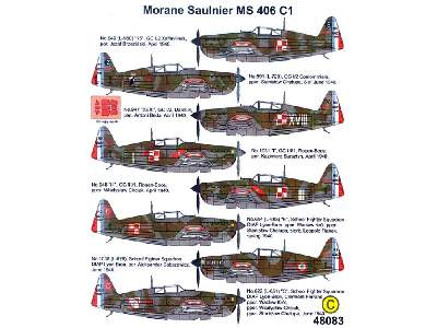 Kalkomania - Morane-Saulnier MS.406C1 - zdjęcie 2
