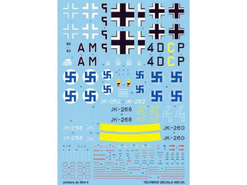 Kalkomania - Junkers Ju 88A-4 - zdjęcie 1 Kalkomania - Junkers Ju 88A-4 - zdjęcie 1