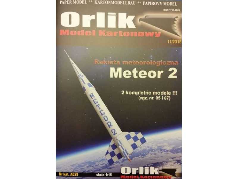 Rakieta meteorologiczna Meteor 2 (2 modele) - zdjęcie 1 Rakieta meteorologiczna Meteor 2 (2 modele) - zdjęcie 1