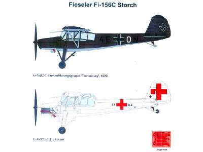 Kalkomania - Fieseler Fi 156C Storch - zdjęcie 2