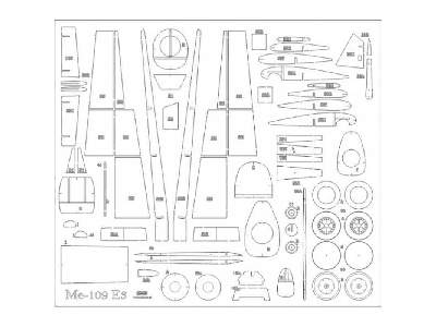 Zestaw Lasrerowy MESSERSCHMITT BF-109 E3 - zdjęcie 1