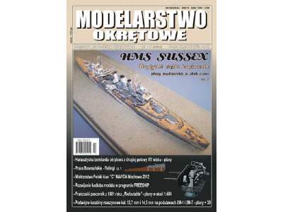 Modelarstwo Okrętowe nr 40 3-2012 HMS SUSSEX - zdjęcie 1