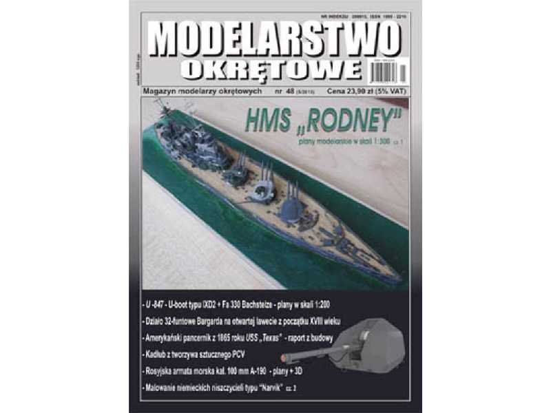 Modelarstwo Okrętowe nr 48 5-2013 HMS Rodney cz.1 - zdjęcie 1