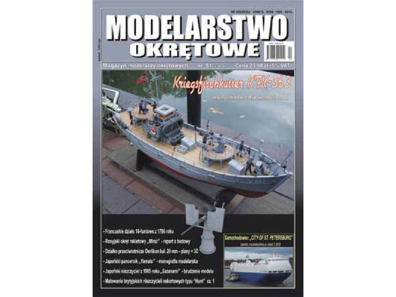 Modelarstwo Okrętowe nr 51 2-2014 KRIEGSFISCHKUTTER, pancernik - zdjęcie 1