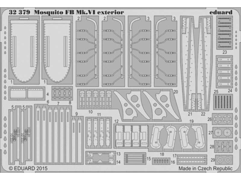 Mosquito FB Mk. VI exterior 1/32 - Tamiya - zdjęcie 1 Mosquito FB Mk. VI exterior 1/32 - Tamiya - zdjęcie 1
