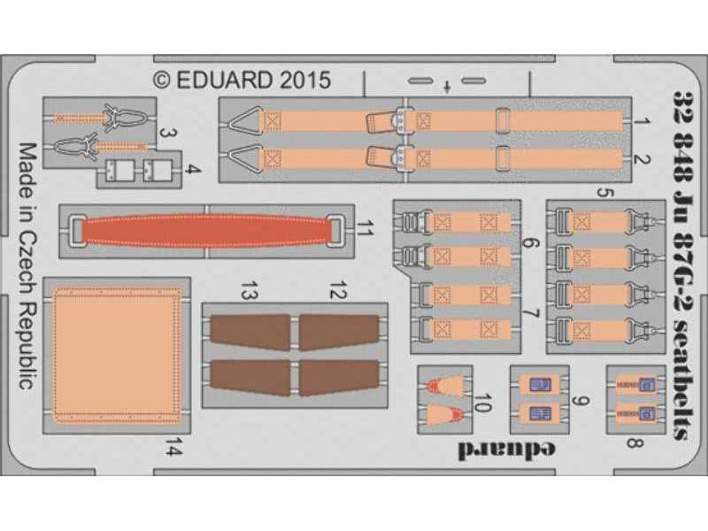 Ju 87G-2 seatbelts 1/32 - Trumpeter - zdjęcie 1 Ju 87G-2 seatbelts 1/32 - Trumpeter - zdjęcie 1