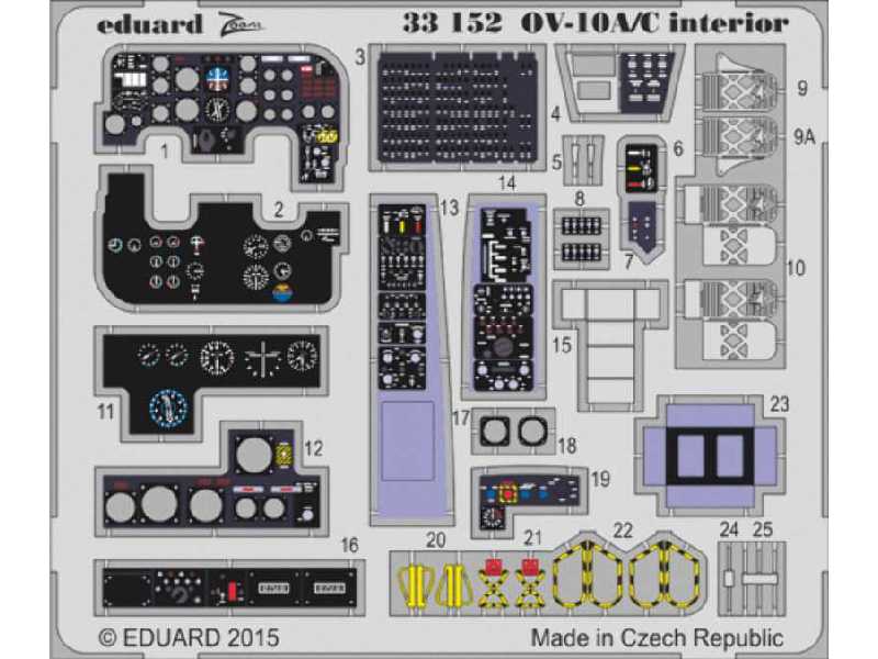 OV-10A/ C interior 1/32 - Kitty Hawk - zdjęcie 1