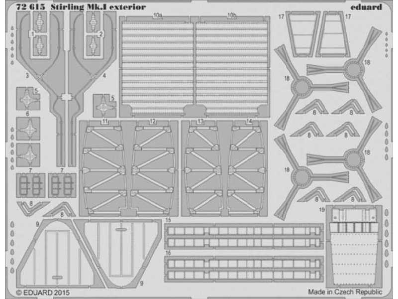 Stirling Mk. I exterior 1/72 - Italeri - zdjęcie 1 Stirling Mk. I exterior 1/72 - Italeri - zdjęcie 1
