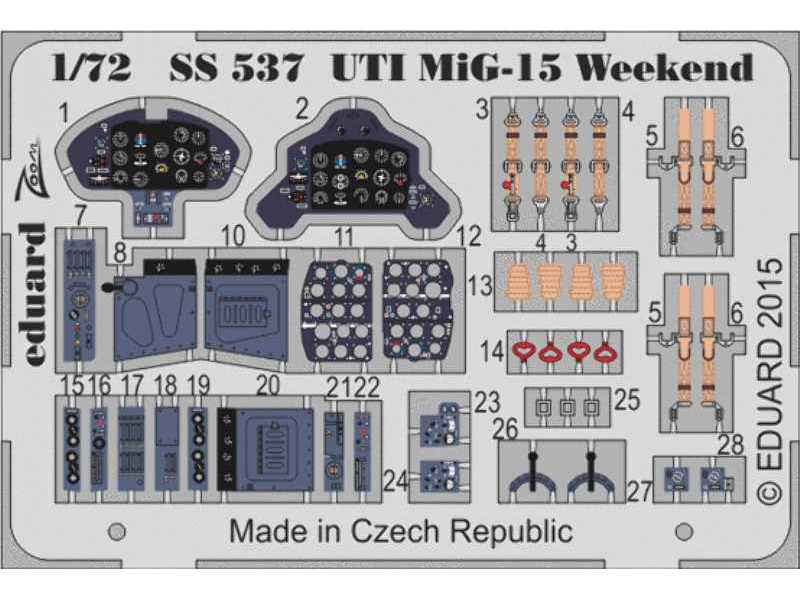 UTI MIG-15 Weekend 1/72 - Eduard - zdjęcie 1 UTI MIG-15 Weekend 1/72 - Eduard - zdjęcie 1