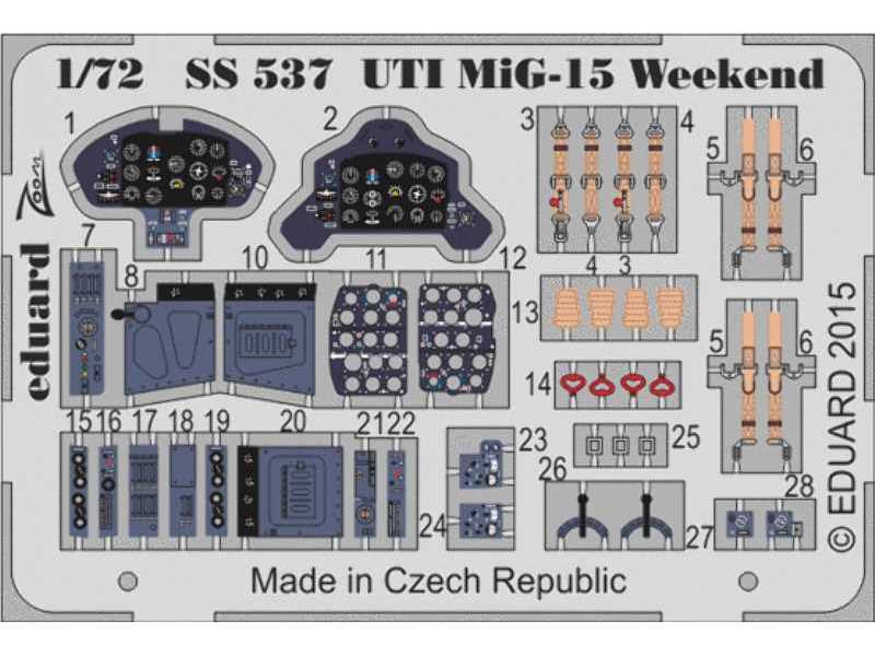 UTI MIG-15 Weekend 1/72 - Eduard - zdjęcie 1