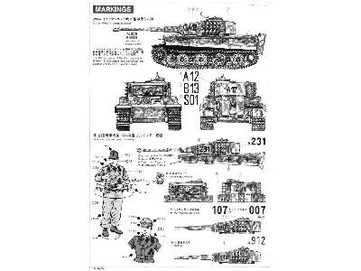 Czołg Tiger I późny z 5 figurkami  - zdjęcie 3