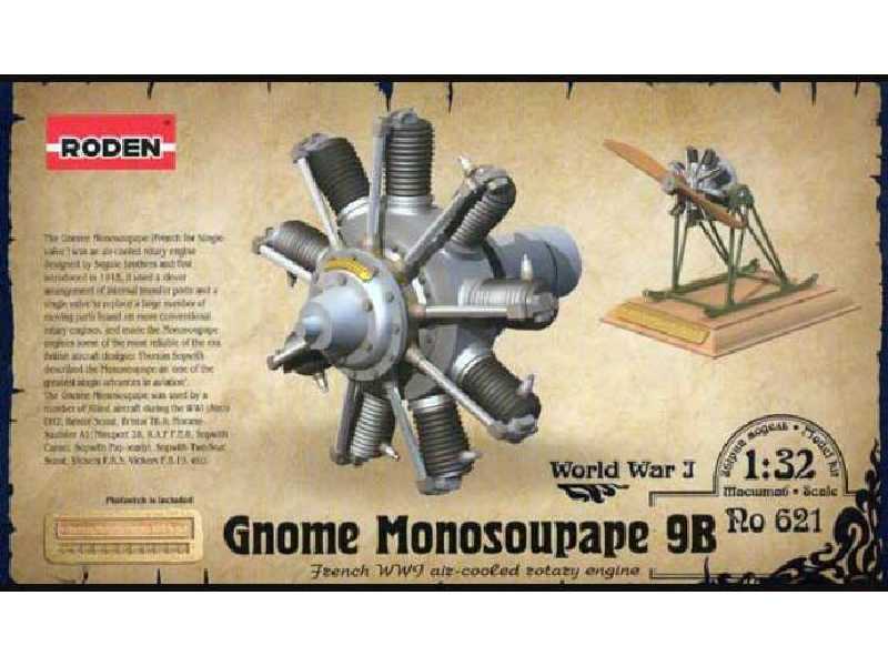 Silnik lotniczy Gnome Monosoupape 9B - zdjęcie 1