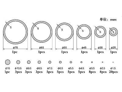 Plastic Circle Board D-set - 0.3mm - zdjęcie 2