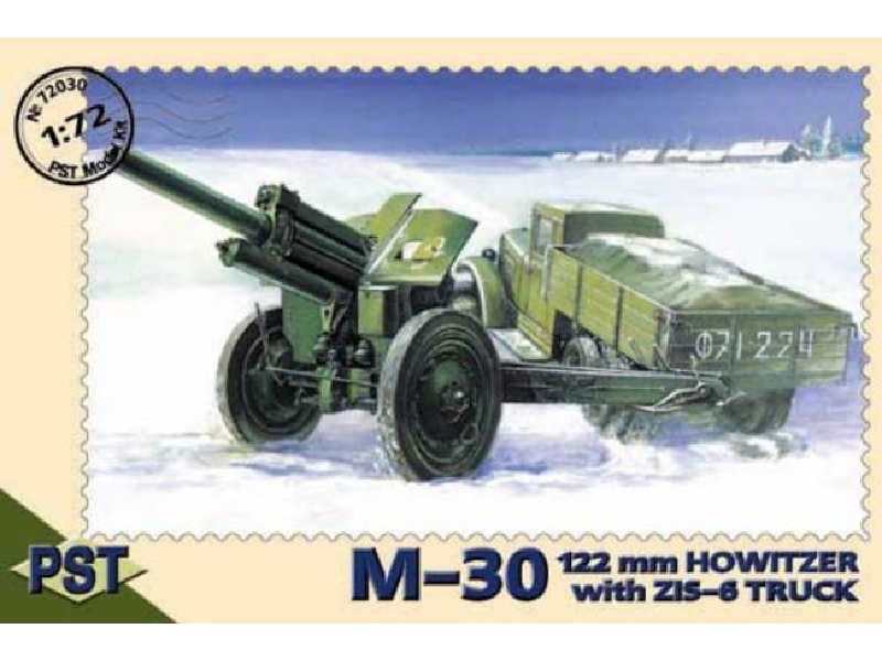 Ciężarówka ZIS-6 z działem M-30 122 - zdjęcie 1 Ciężarówka ZIS-6 z działem M-30 122 - zdjęcie 1
