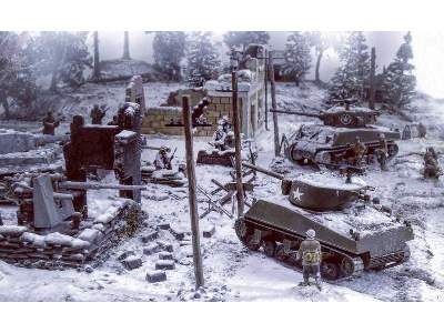 Bastogne - grudzień 1944 - zestaw na dioramę - zdjęcie 9