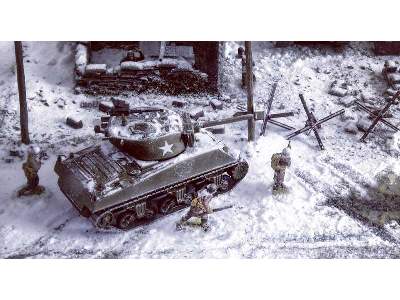 Bastogne - grudzień 1944 - zestaw na dioramę - zdjęcie 11