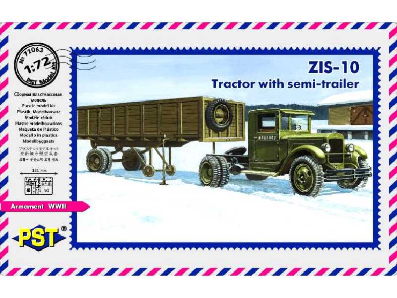 Ciężarówka ZIS-10 z naczepą - zdjęcie 1 Ciężarówka ZIS-10 z naczepą - zdjęcie 1