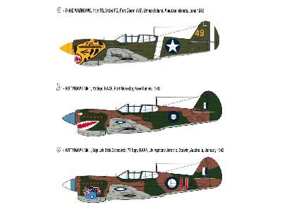 P-40E Kittyhawk + farby, klej, pędzelek - zdjęcie 2