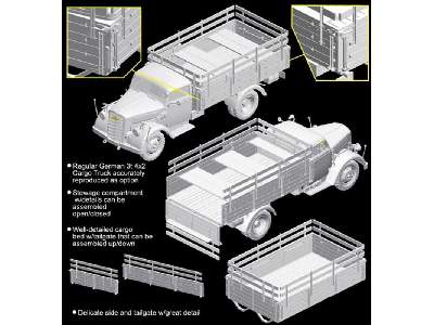 Niemiecka ciężarówka 3t 4x2 z działkiem 2cm FlaK 38  - zdjęcie 16