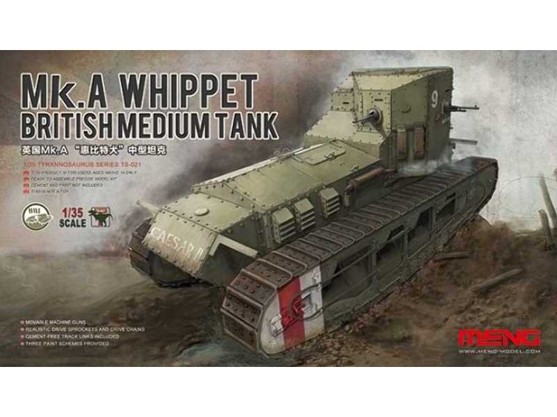 Mk.A Whippet - brytyjski czołg średni - zdjęcie 1 Mk.A Whippet - brytyjski czołg średni - zdjęcie 1