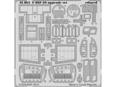 F-86F-30 upgrade set 1/48 - Eduard - zdjęcie 1