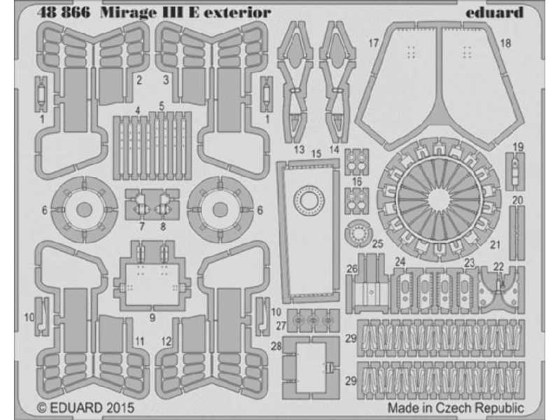 Mirage III E exterior 1/48 - Kinetic - zdjęcie 1 Mirage III E exterior 1/48 - Kinetic - zdjęcie 1