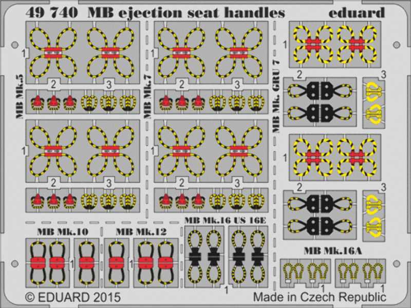 MB ejection seat handles 1/48 - zdjęcie 1 MB ejection seat handles 1/48 - zdjęcie 1