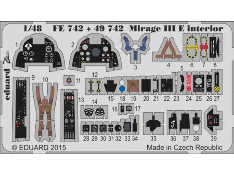 Mirage III E 1/48 - Kinetic - zdjęcie 1 Mirage III E 1/48 - Kinetic - zdjęcie 1