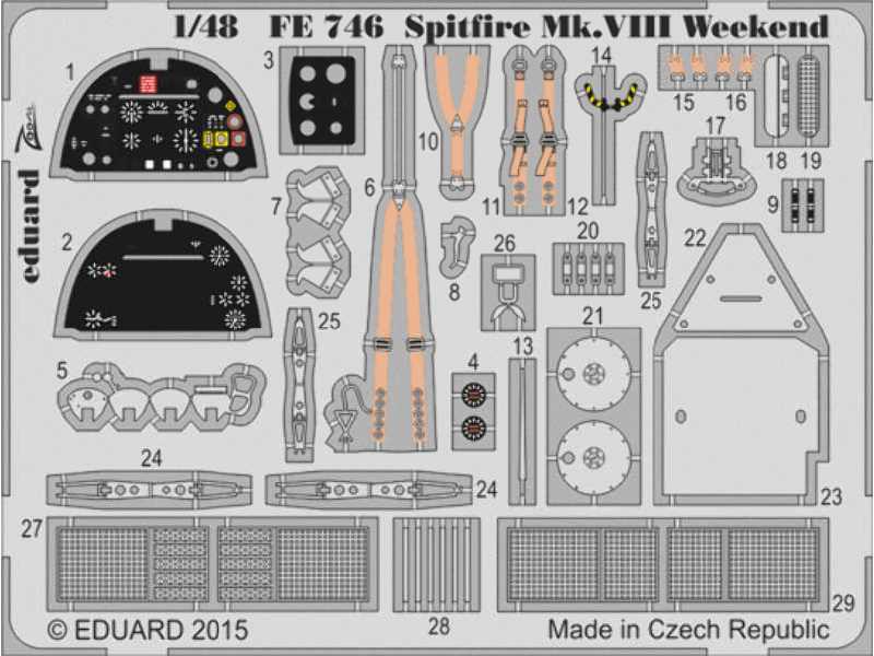Spitfire Mk. VIII Weekend 1/48 - Eduard - zdjęcie 1 Spitfire Mk. VIII Weekend 1/48 - Eduard - zdjęcie 1