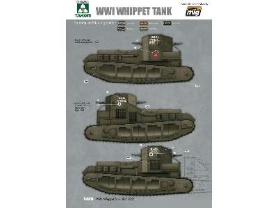 Czołg Mark A Whippet - I W.Ś. - zdjęcie 3