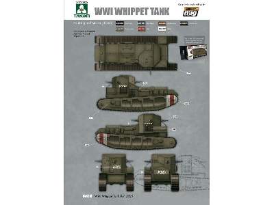Czołg Mark A Whippet - I W.Ś. - zdjęcie 5