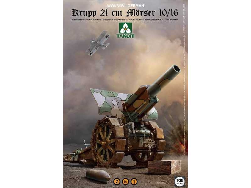 Krupp 21 cm Morser 10/16 - niemiecki moździerz I i II W.Ś. - zdjęcie 1