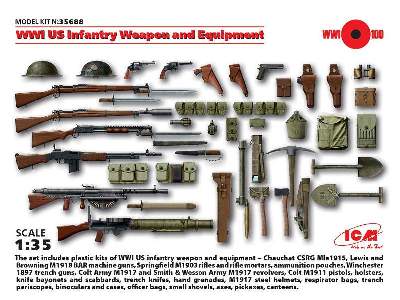 Broń i wyposażenie amerykańskiej piechoty - I W.Ś. - zdjęcie 11