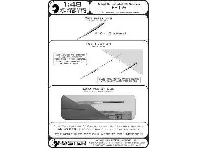 Odgromniki elektrostatyczne - używane na samolotach F-16 (16 szt - zdjęcie 3