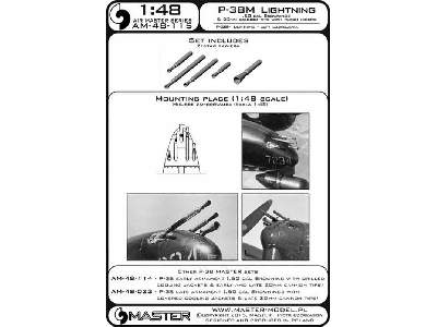 P-38M Lightning - lufy km-ów Browning .50 cal i końcówka działka - zdjęcie 4