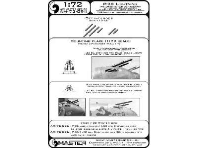 P-38 Lightning - zestaw uzbrojenia wczesnego typu (km-y Browning - zdjęcie 4