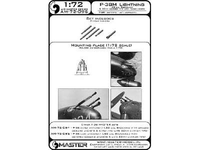 P-38M Lightning - lufy km-ów Browning .50 cal i końcówka działka - zdjęcie 4