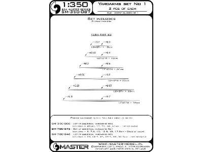 Zestaw uniwersalnych rei Nr 1 (długości = 10, 15, 20, 25, 30, 35 - zdjęcie 4