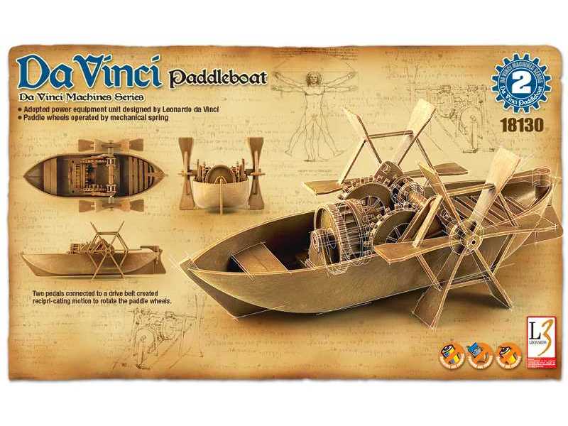 Leonardo Da Vinci - Paddleboat - zdjęcie 1 Leonardo Da Vinci - Paddleboat - zdjęcie 1