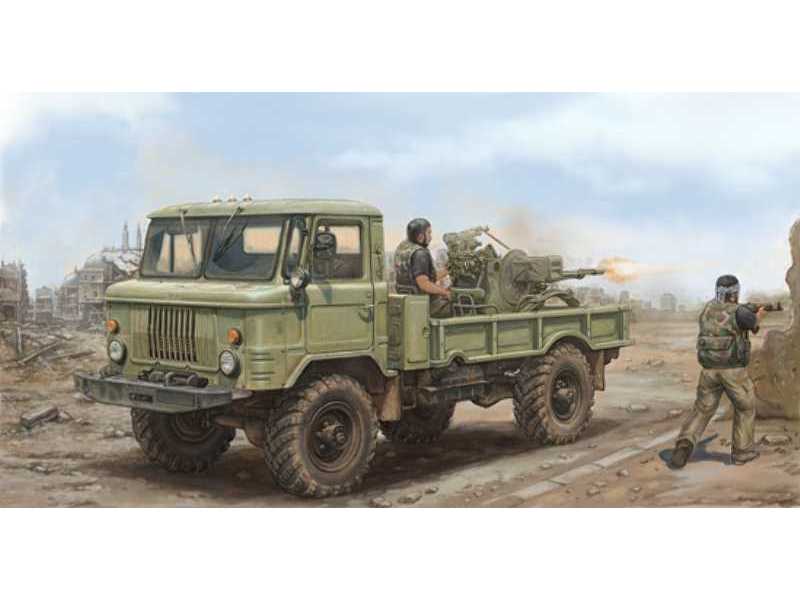 GAZ-66 radziecka ciężarówka z armatą AA ZU-23-2 - zdjęcie 1 GAZ-66 radziecka ciężarówka z armatą AA ZU-23-2 - zdjęcie 1