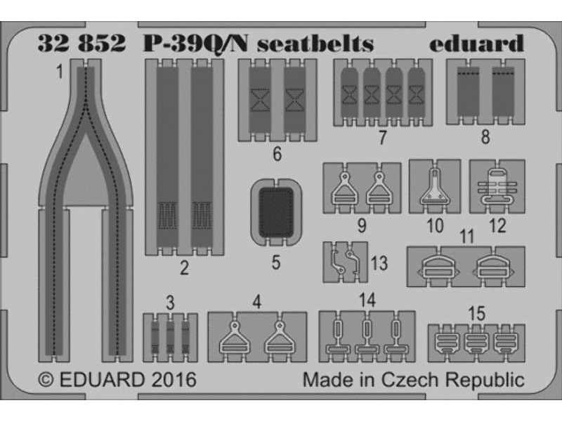 P-39Q/ N seatbelts 1/32 - Kitty Hawk - zdjęcie 1