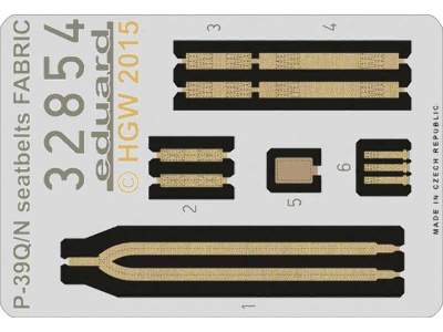 P-39Q/ N seatbelts FABRIC 1/32 - Kitty Hawk - zdjęcie 1