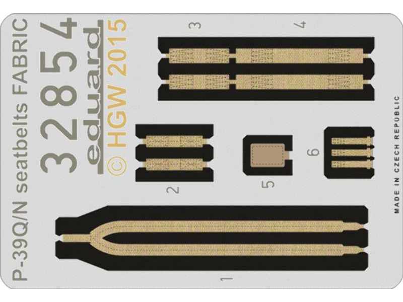 P-39Q/ N seatbelts FABRIC 1/32 - Kitty Hawk - zdjęcie 1