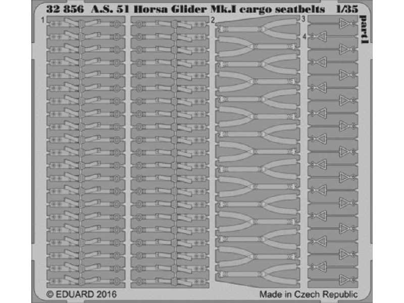 A. S. 51 Horsa Glider Mk. I cargo seatbelts 1/35 - Bronco - zdjęcie 1