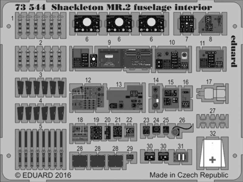 Shackleton MR.2 fuselage interior 1/72 - Airfix - zdjęcie 1