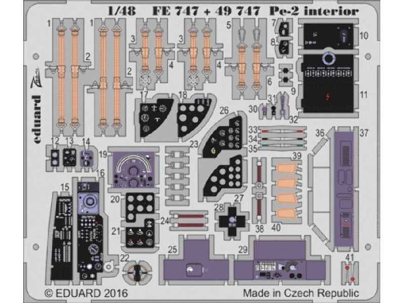 Pe-2 interior 1/48 - Zvezda - zdjęcie 1